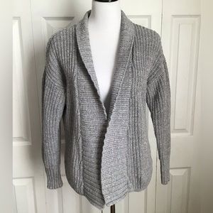 Banana republic Gray Open Cardigan Chunky Small